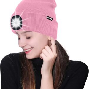 gorro con luz led integrada