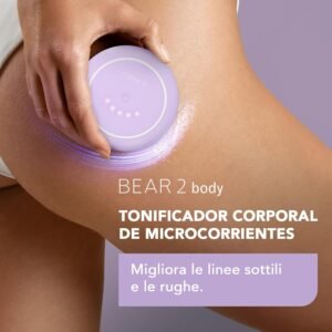 foreo bear 2 body | masajeador corporal anticelulítico de microcorrientes + sérum reafirmante supercharged